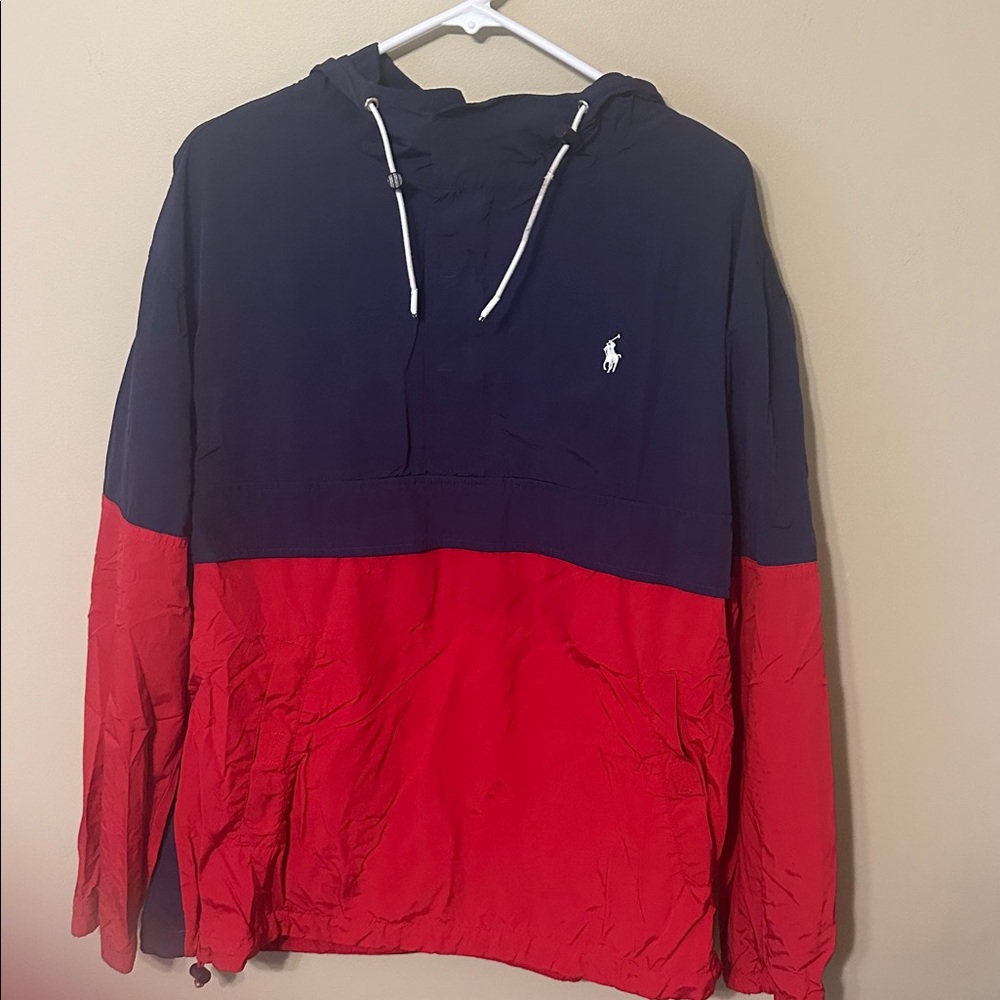 Polo Ralph Lauren Navy and Red Windbreaker